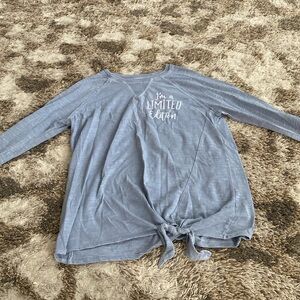 Wonder Nation light blue long sleeve shirt. Size: youth XL